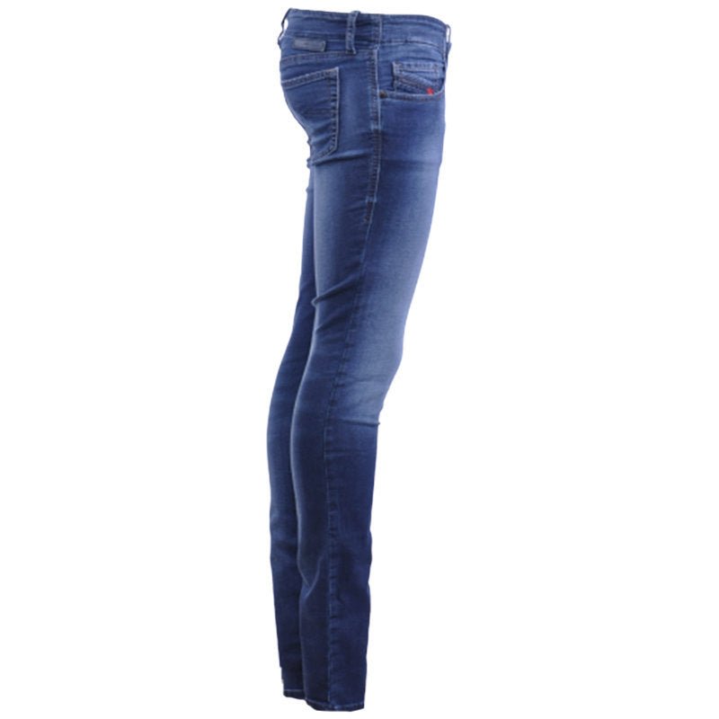 DIESEL GRUPEE NE 0674Y Womens Denim Jogg Jeans Slim Fit Skinny Blue Sweat Pant