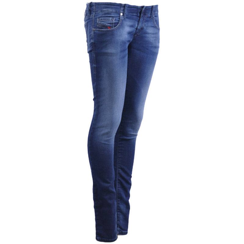 DIESEL GRUPEE NE 0674Y Womens Denim Jogg Jeans Slim Fit Skinny Blue Sweat Pant