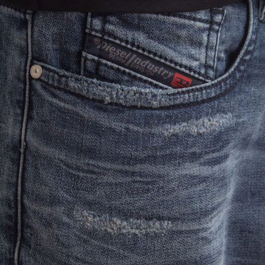 DIESEL CANDYS NE 069BC Womens Denim Sweat Jogg Jeans Slim Fit Carrot Leg