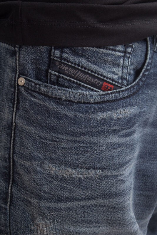 DIESEL CANDYS NE 069BC Womens Denim Sweat Jogg Jeans Slim Fit Carrot Leg