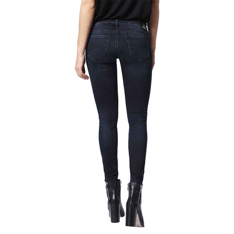DIESEL DORIS NE 0848J Womens Denim Sweat Jogg Jeans Super Slim Skinny Dark Blue
