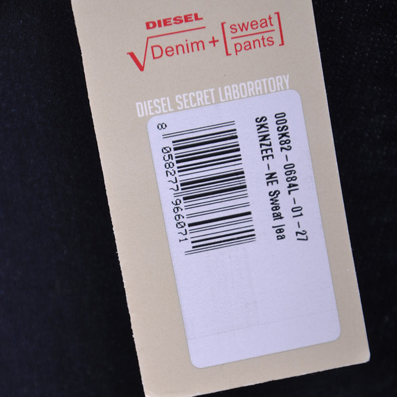 DIESEL SKINZEE NE 0684L Womens Denim Jeans Slim Fit Skinny Leg Sweat Jogg Pants