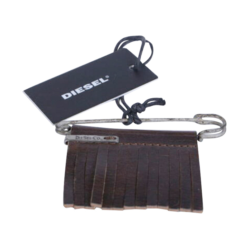 DIESEL Unisex Batch Genuine Leather Brown Vintage Metal Made In Italy