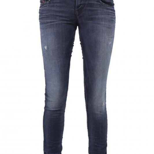 DIESEL GRUPEE NE 0669D Womens Denim Sweat Jogg Jeans Slim Fit Skinny