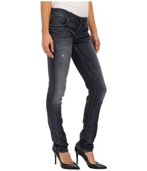 DIESEL GRUPEE NE 0669D Womens Denim Sweat Jogg Jeans Slim Fit Skinny