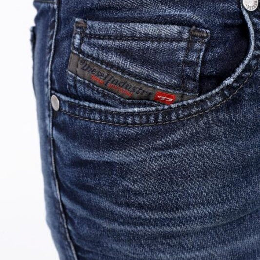 DIESEL GRUPEE NE 0669D Womens Denim Sweat Jogg Jeans Slim Fit Skinny