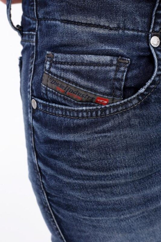 DIESEL GRUPEE NE 0669D Womens Denim Sweat Jogg Jeans Slim Fit Skinny