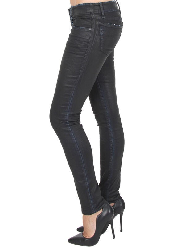 DIESEL GRUPEE NE 0676K Womens Denim Sweat Jogg Jeans Slim Fit Skinny