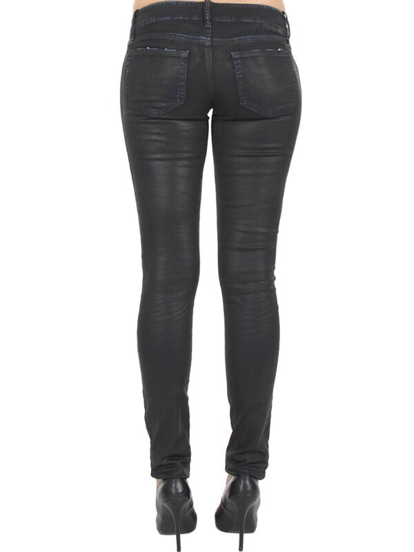 DIESEL GRUPEE NE 0676K Womens Denim Sweat Jogg Jeans Slim Fit Skinny