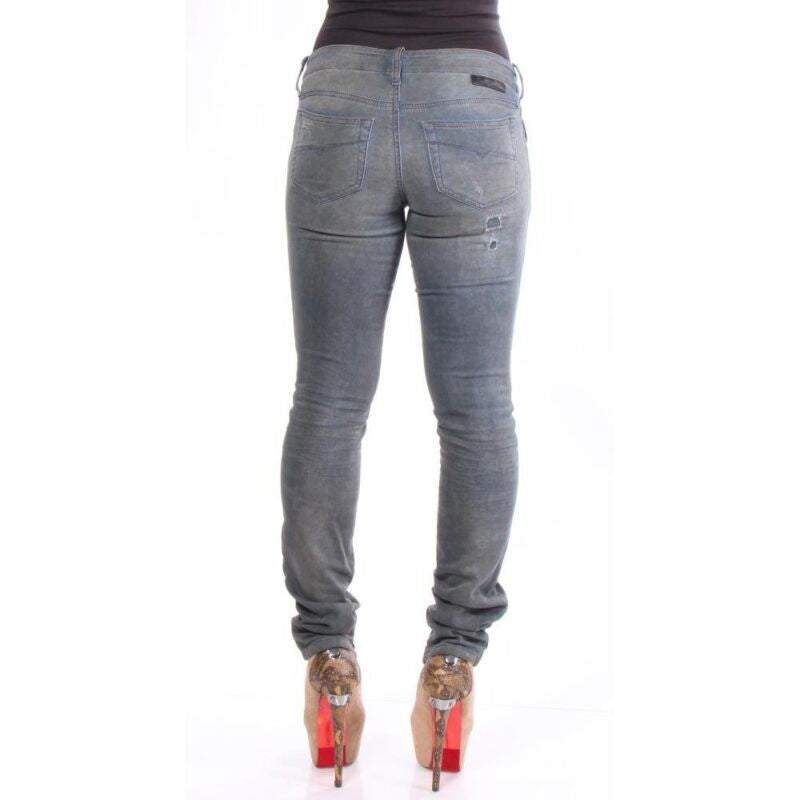 DIESEL GRUPEE NE 0856Z Womens Denim Jeans Stretchy Slim Fit Sweat Jogg Pants