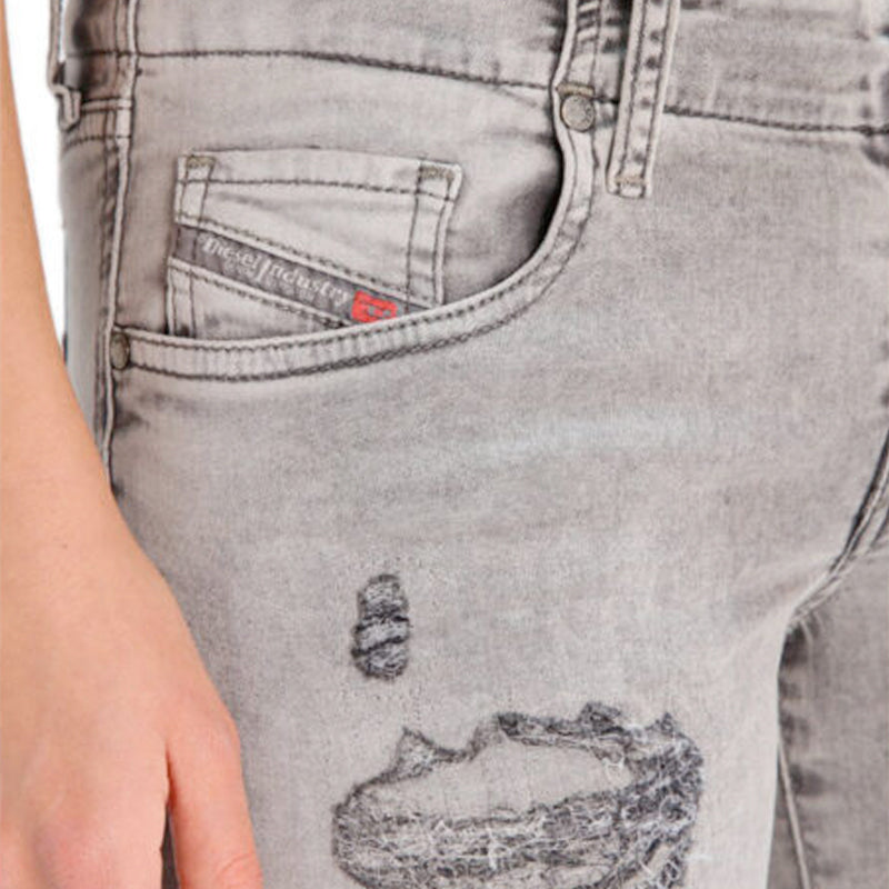 DIESEL GRUPEE S NE 0684M Womens Denim Sweat Jogg Jeans Slim Fit Skinny