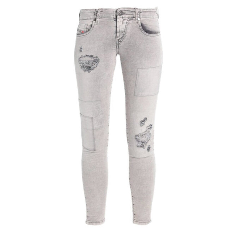 DIESEL GRUPEE S NE 0684M Womens Denim Sweat Jogg Jeans Slim Fit Skinny