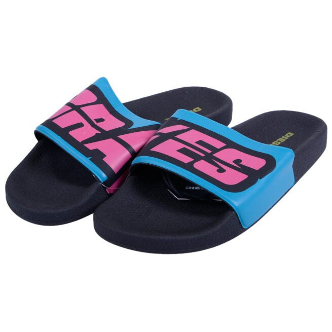 DIESEL A LOHAA P2116 Mens Sliders Slip On Beach Slippers Flip Flops Pool Sandals