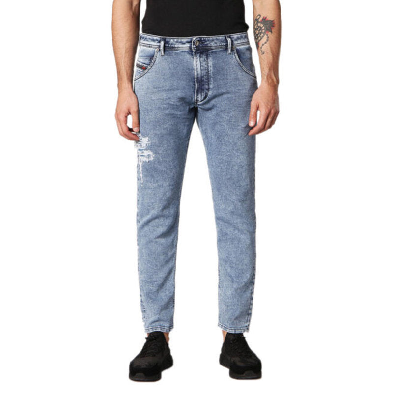 DIESEL KROOLEY T 084PV Mens Jeans Sweat Jogg Pants Regular Fit Denim Trousers