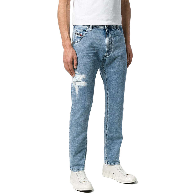 DIESEL KROOLEY T 084PV Mens Jeans Sweat Jogg Pants Regular Fit Denim Trousers