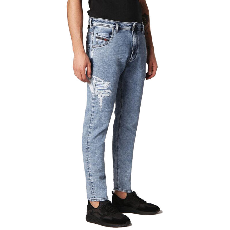 DIESEL KROOLEY T 084PV Mens Jeans Sweat Jogg Pants Regular Fit Denim Trousers