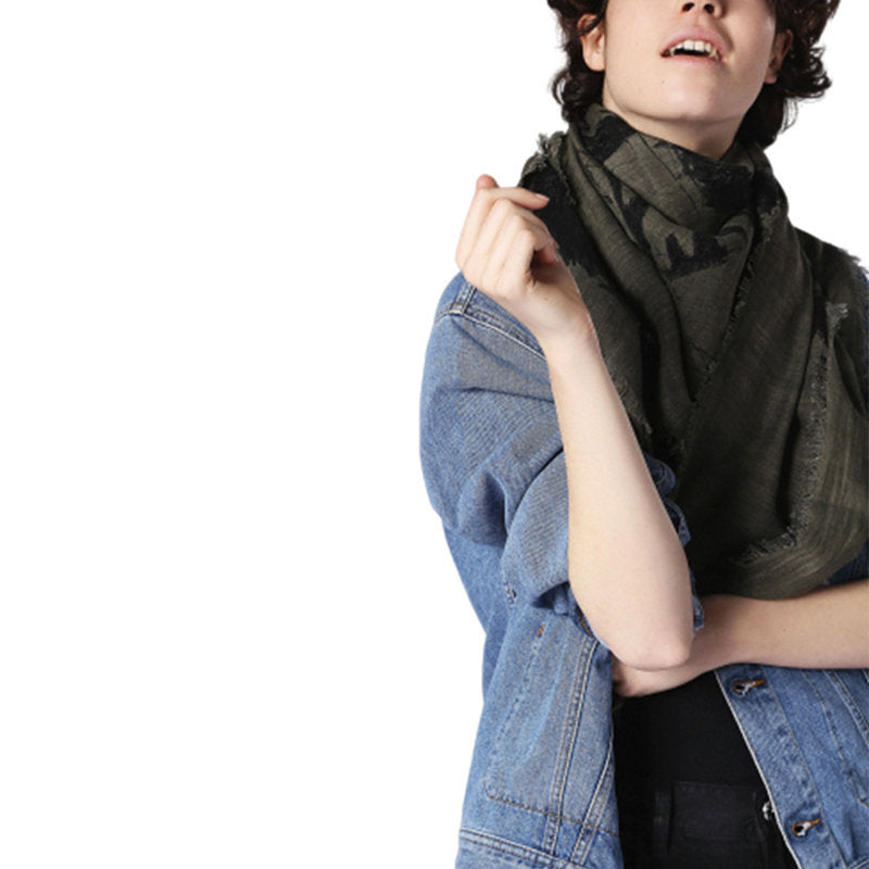 DIESEL SWILLOT C 51F SCARF Mens Scarf Unisex Winter Shawl Wrap Womens Scarves