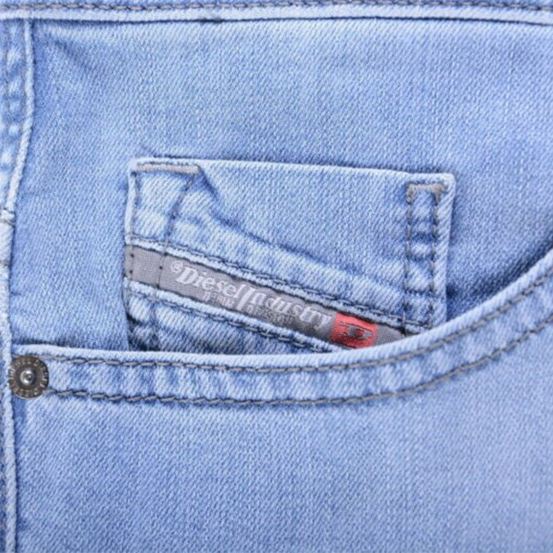 DIESEL THOMMER 084QN Mens Denim Jeans Plain Stretch Slim Fit Skinny Casual Pant