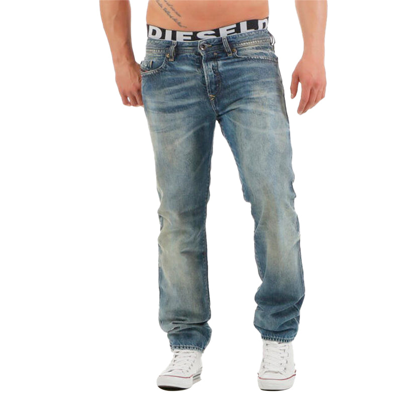 DIESEL BUSTER 0845L Mens Denim Jeans Regular Slim Tapered Leg