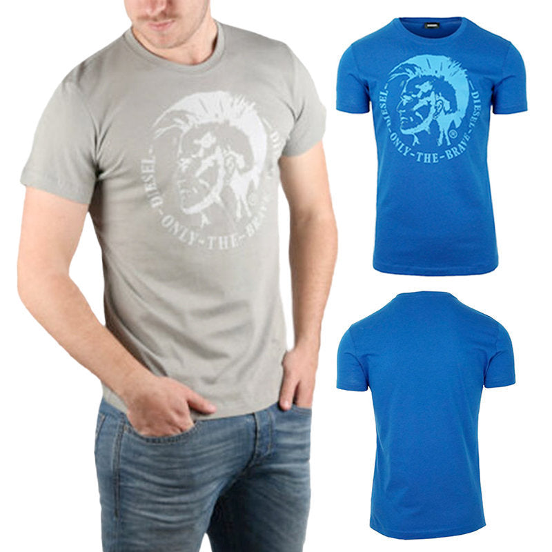 DIESEL T HEAD PS Mens T Shirts Short Sleeve Crew Neck Casual Summer Cotton Tee