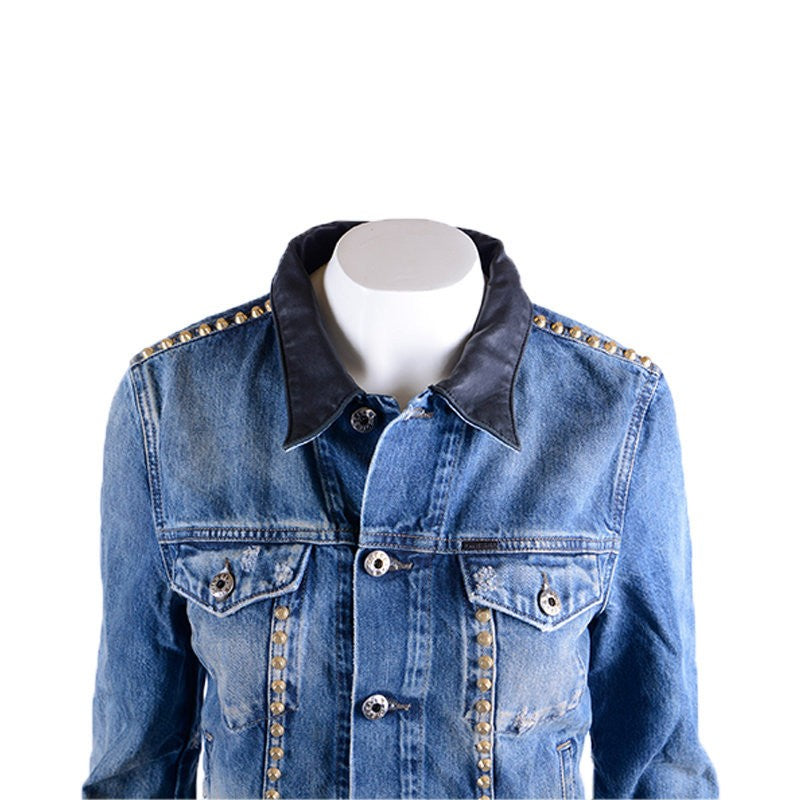 DIESEL DE-WILD Womens Denim Jeans Jacket Lyocell Casual Slim Fit Winter Outwear