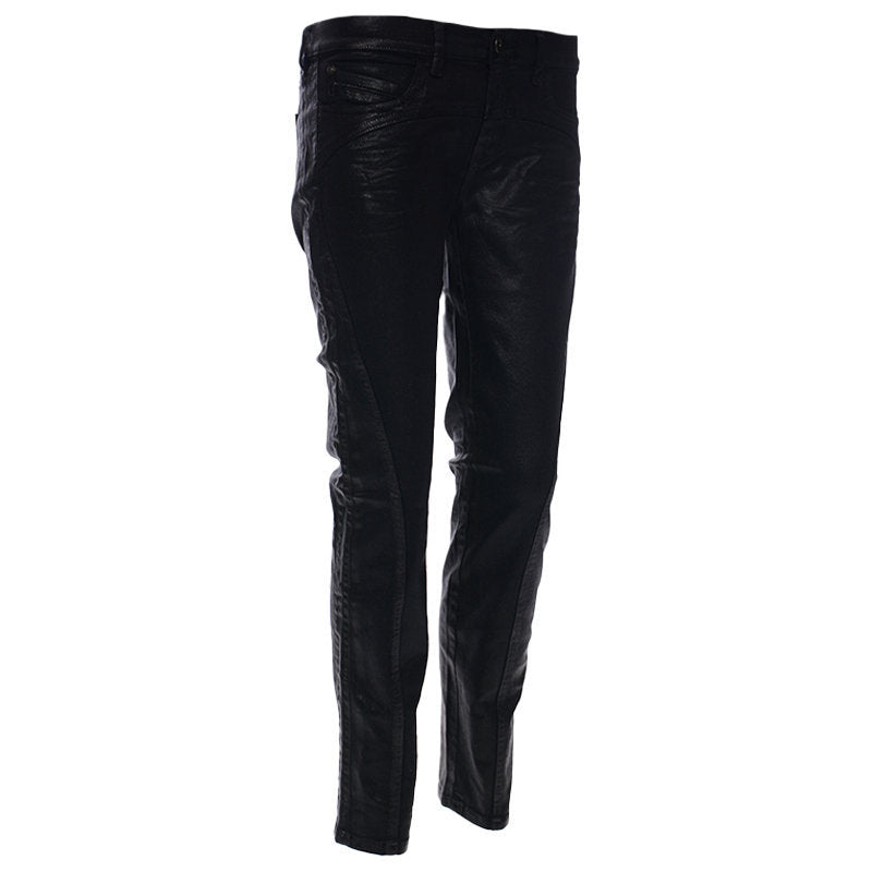 DIESEL BLACK GOLD TYPE 163C BG3AD Womens Jeans Stretch Slim Fit Black Wax Pants