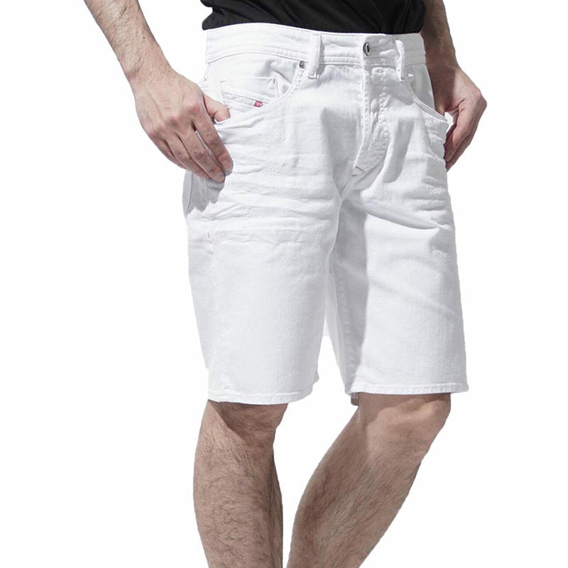 DIESEL BUSTSHORT 0689H Mens Denim Shorts Regular Slim White Summer Half Pants 29