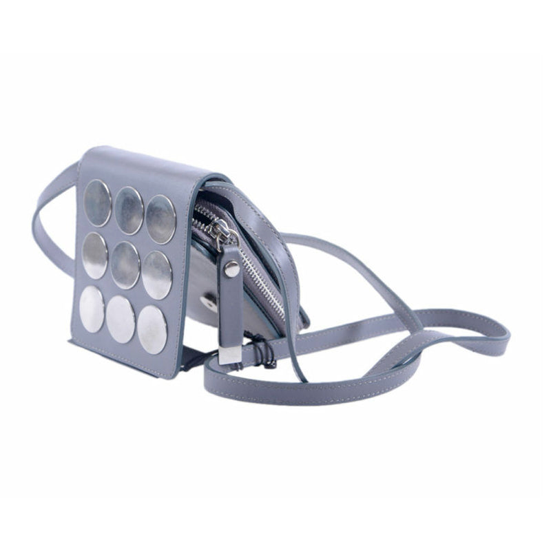 DIESEL Unisex Side Bag Genuine Leather Black Small Coin Purse Clutch Bag D4-2869