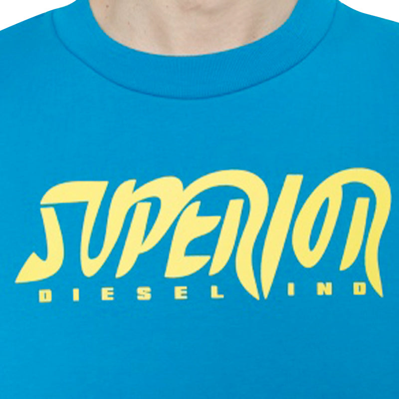 DIESEL S BAY SC FELPA Mens Sweatshirt Long Sleeve Pullover Lounge Wear