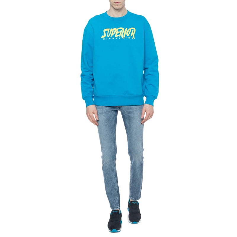 DIESEL S BAY SC FELPA Mens Sweatshirt Long Sleeve Pullover Lounge Wear