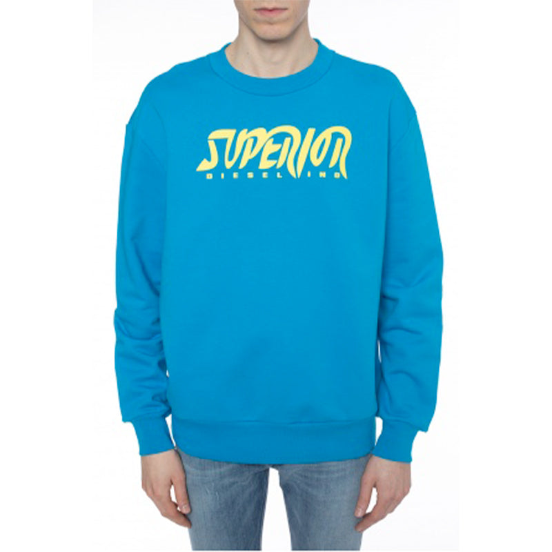 DIESEL S BAY SC FELPA Mens Sweatshirt Long Sleeve Pullover Lounge Wear