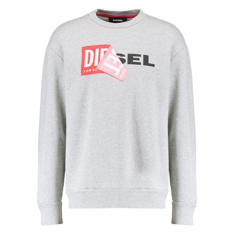 DIESEL S SAMY FELPA Mens Sweatshirts Oversized Long Sleeve Pullover Lounge Wear