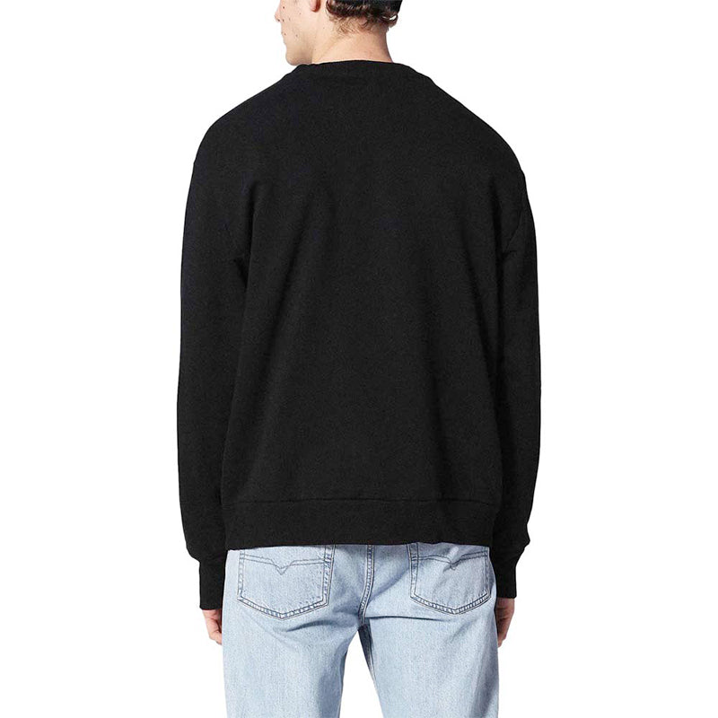 DIESEL S SAMY FELPA Mens Sweatshirts Oversized Long Sleeve Pullover Lounge Wear