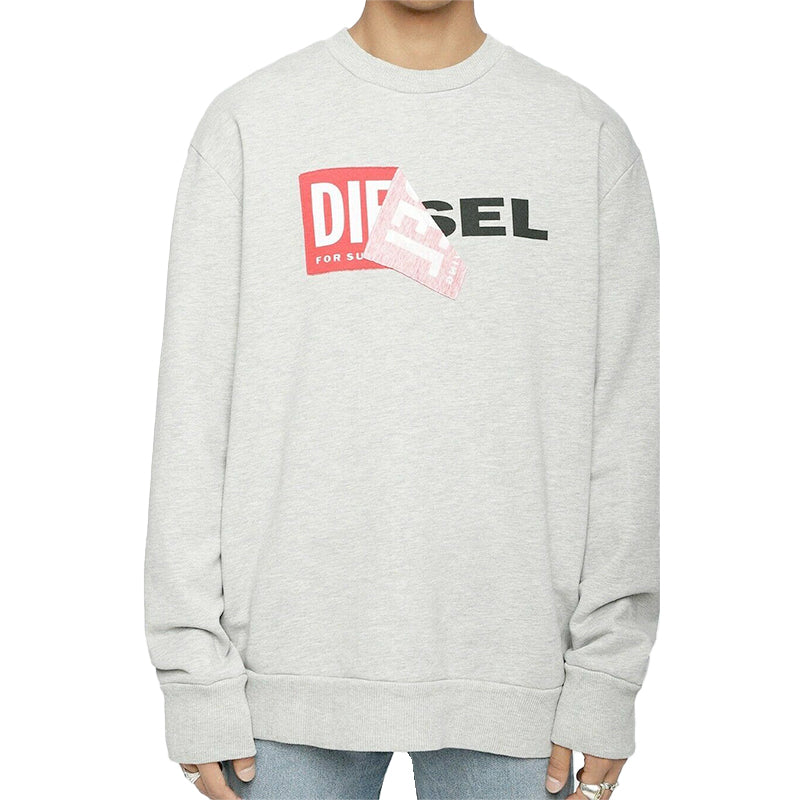 DIESEL S SAMY FELPA Mens Sweatshirts Oversized Long Sleeve Pullover Lounge Wear