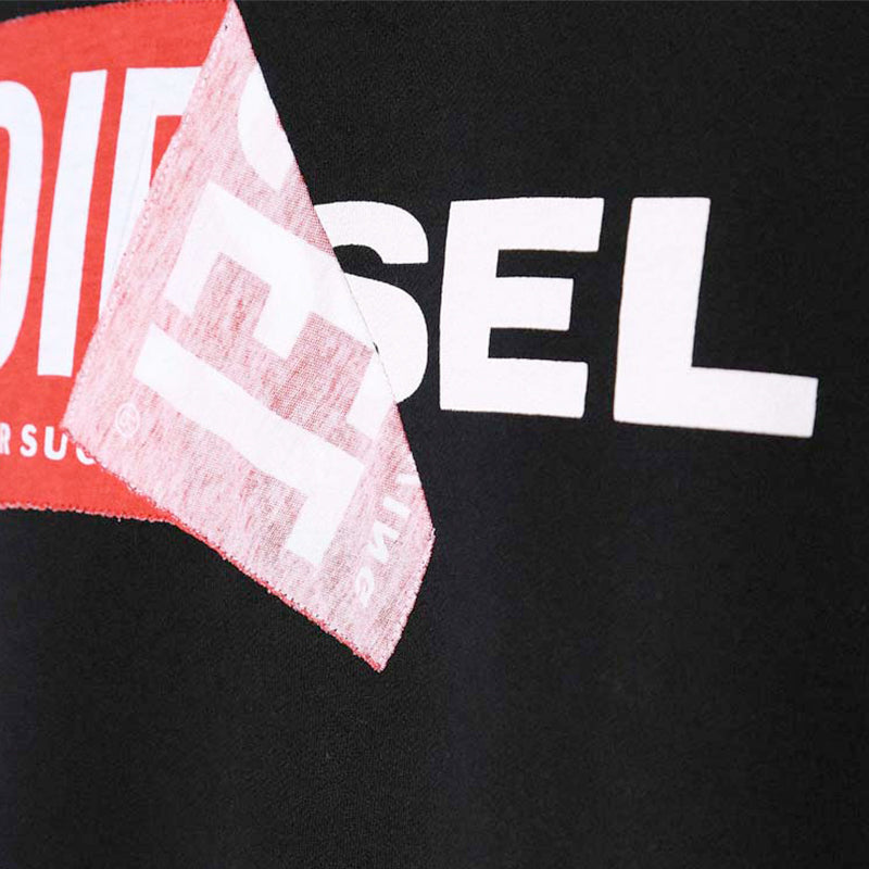 DIESEL S SAMY FELPA Mens Sweatshirts Oversized Long Sleeve Pullover Lounge Wear