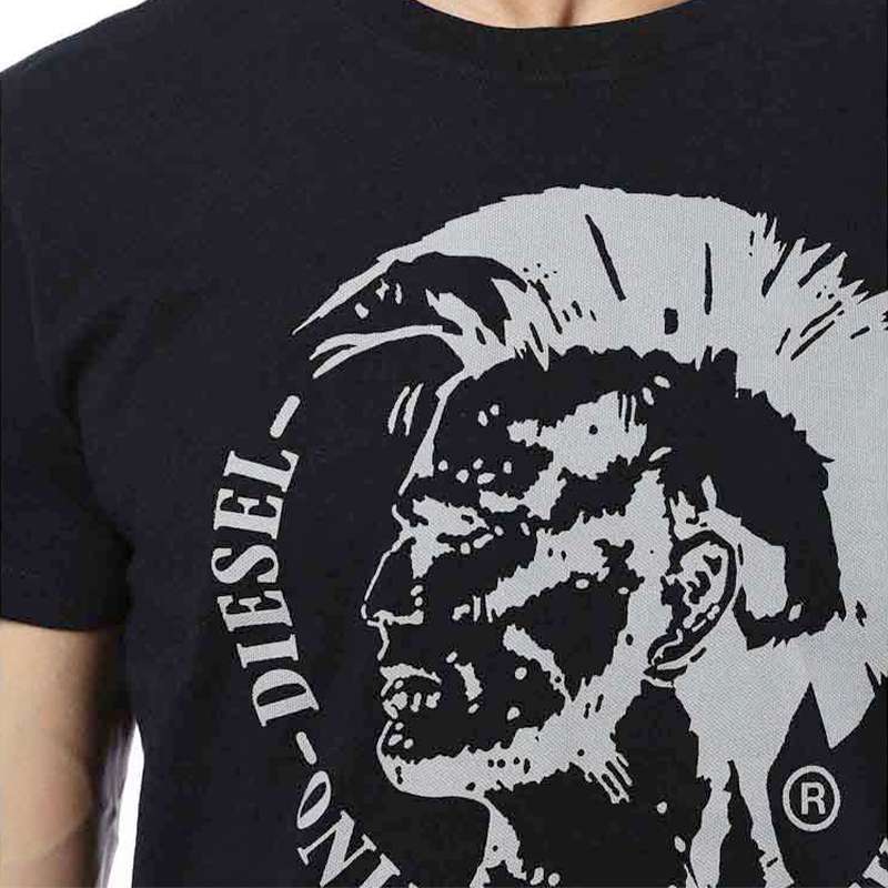DIESEL T DIEGO FO Mens T Shirts Short Sleeve Crew Neck Casual Summer Cotton Tee