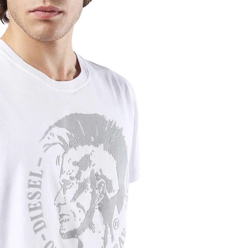 DIESEL T DIEGO FO Mens T Shirts Short Sleeve Crew Neck Casual Summer Cotton Tee