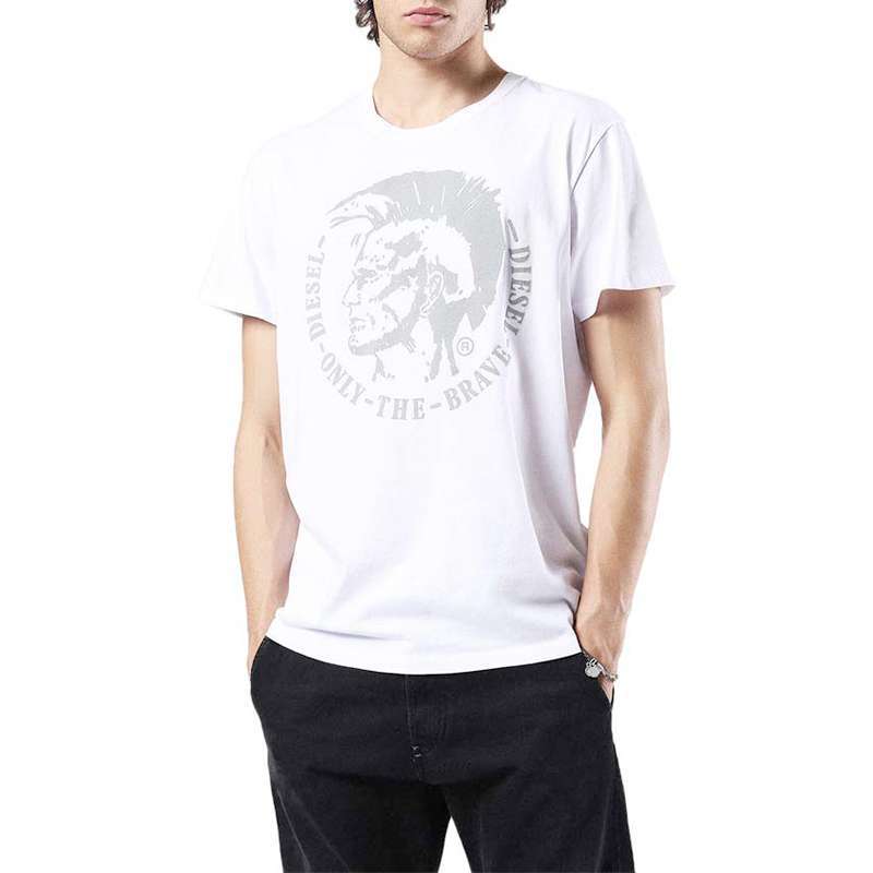 DIESEL T DIEGO FO Mens T Shirts Short Sleeve Crew Neck Casual Summer Cotton Tee