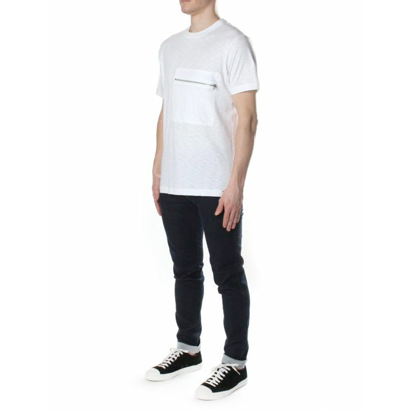 DIESEL T DET Mens T Shirt Crew Neck Casual Summer Cotton Polo Casual White Tees