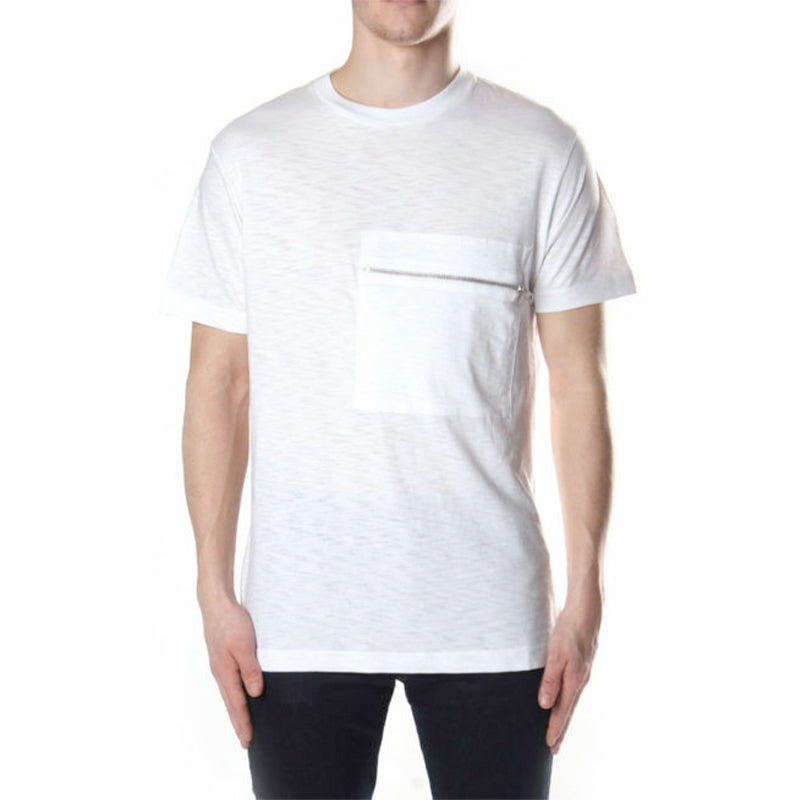 DIESEL T DET Mens T Shirt Crew Neck Casual Summer Cotton Polo Casual White Tees