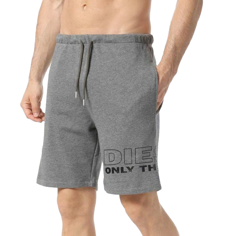 DIESEL UMLB PAN ONLY THE BRAVE Mens Fleece Shorts Summer Beachwear Bermudas