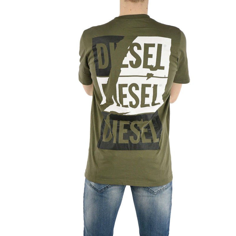 DIESEL T JUST ZC Mens T-Shirt Short Sleeve Crew Neck Casual Summer Cotton Tees