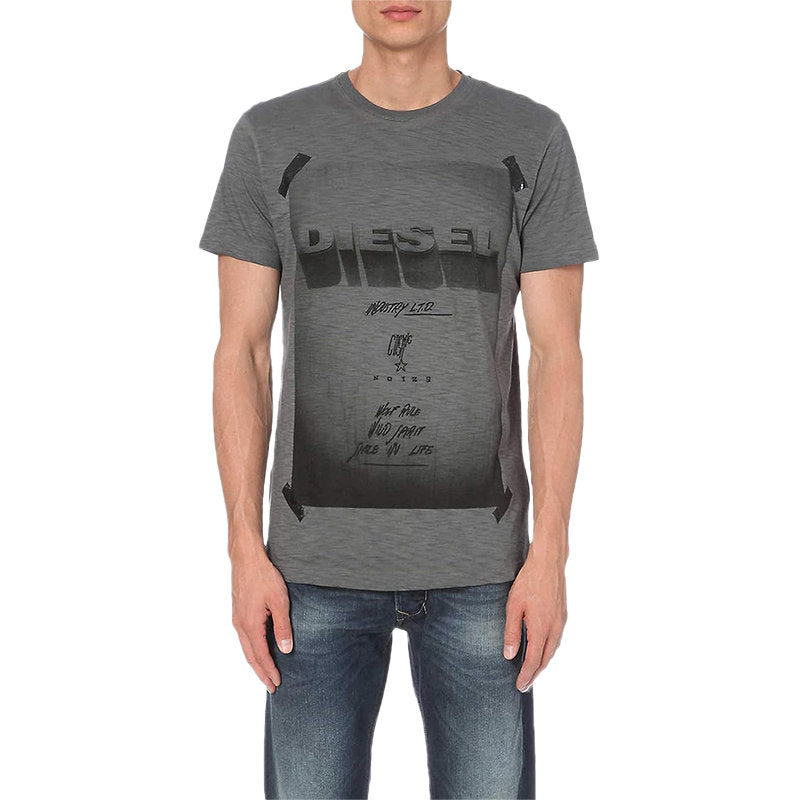 DIESEL T DIEGO HN Mens T-Shirt Short Sleeve Crew Neck Casual Summer Cotton Tees