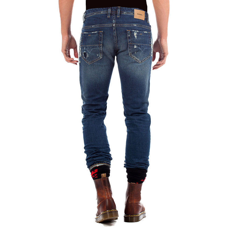DIESEL THOMMER 084YY Mens Denim Jeans Slim Fit Skinny Distressed Casual Denim