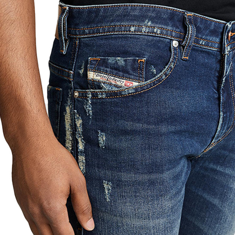 DIESEL THOMMER 084YY Mens Denim Jeans Slim Fit Skinny Distressed Casual Denim