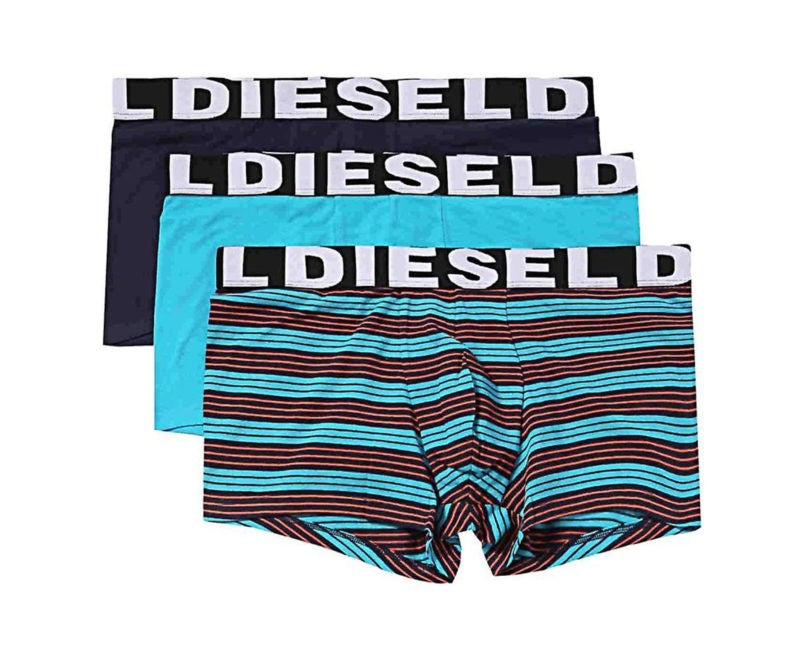 DIESEL UMBR ANDER Mens Boxer Trunks 3X Pack Soft Stretch Cotton Underwear