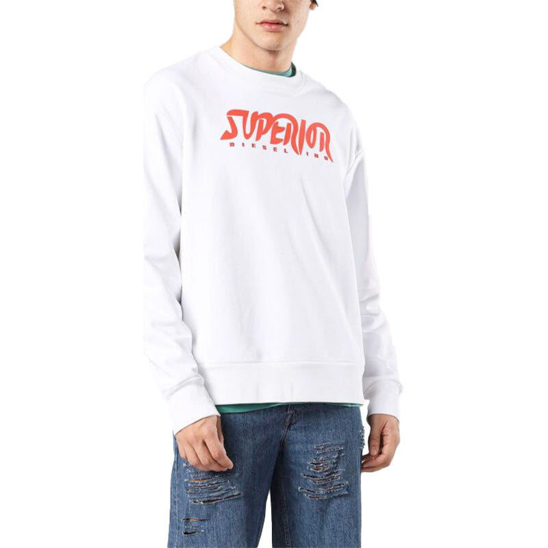 DIESEL S BAY SC FELPA Mens Sweatshirt Crew Neck Sweater Pullover Work Casual Top