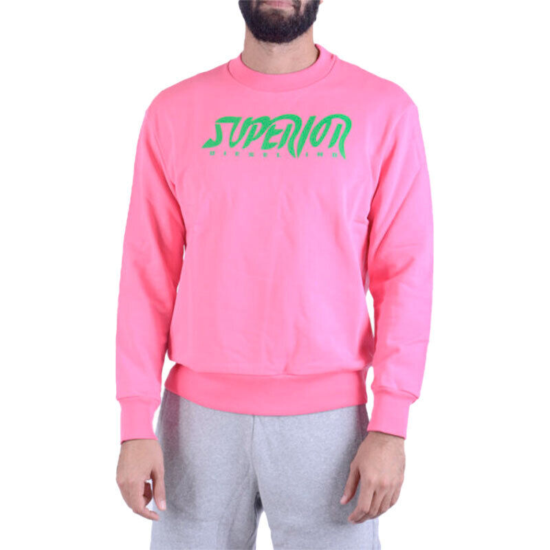 DIESEL S BAY SC FELPA Mens Sweatshirt Crew Neck Sweater Pullover Work Casual Top