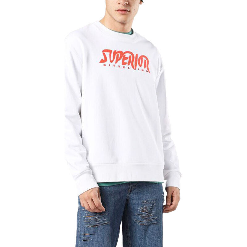 DIESEL S BAY SC FELPA Mens Sweatshirt Crew Neck Sweater Pullover Work Casual Top