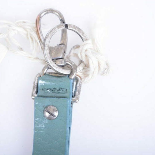 DIESEL ANIBO Unisex Keyring Genuine Leather Vintage Fob Hook Key Holder Italy